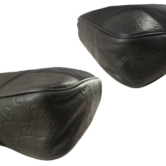 GUCCI Canvas & Leather Gucci Guccissima Unisex Messenger Bag Excellent Condition - Picture 12 of 13